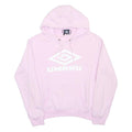 UMBRO Womens Pink Hoodie M Cotton Blend Pullover Hooded Sweatshirt
