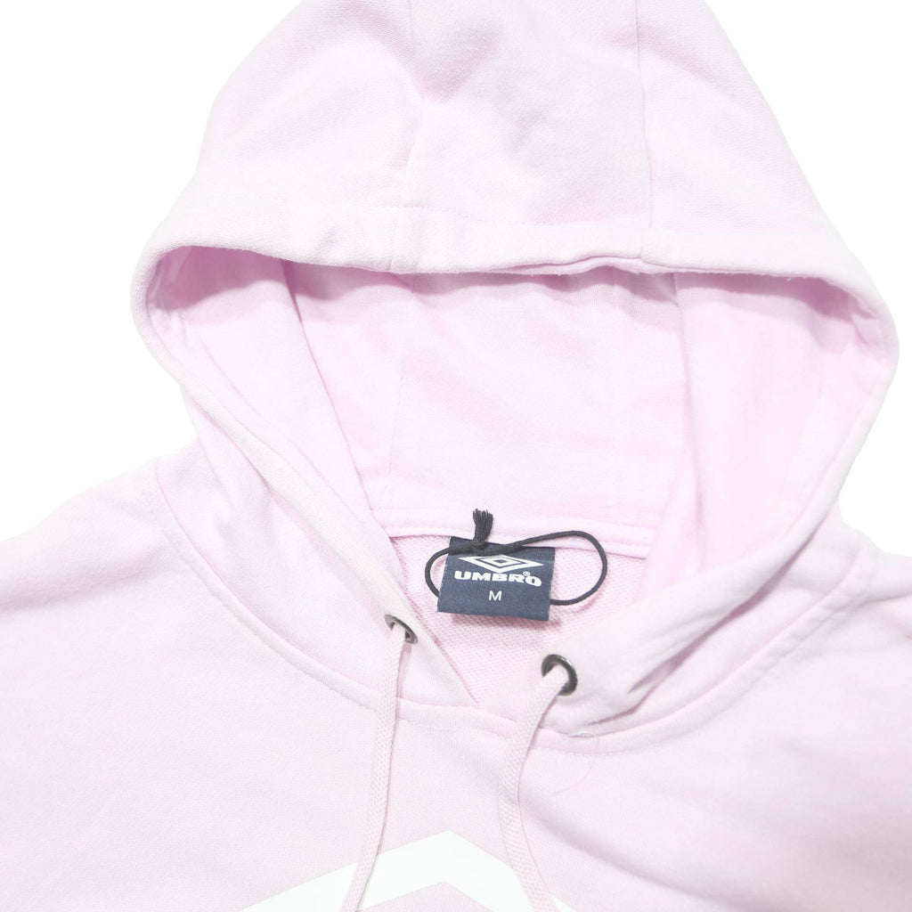 UMBRO Womens Pink Hoodie M Cotton Blend Pullover Hooded Sweatshirt