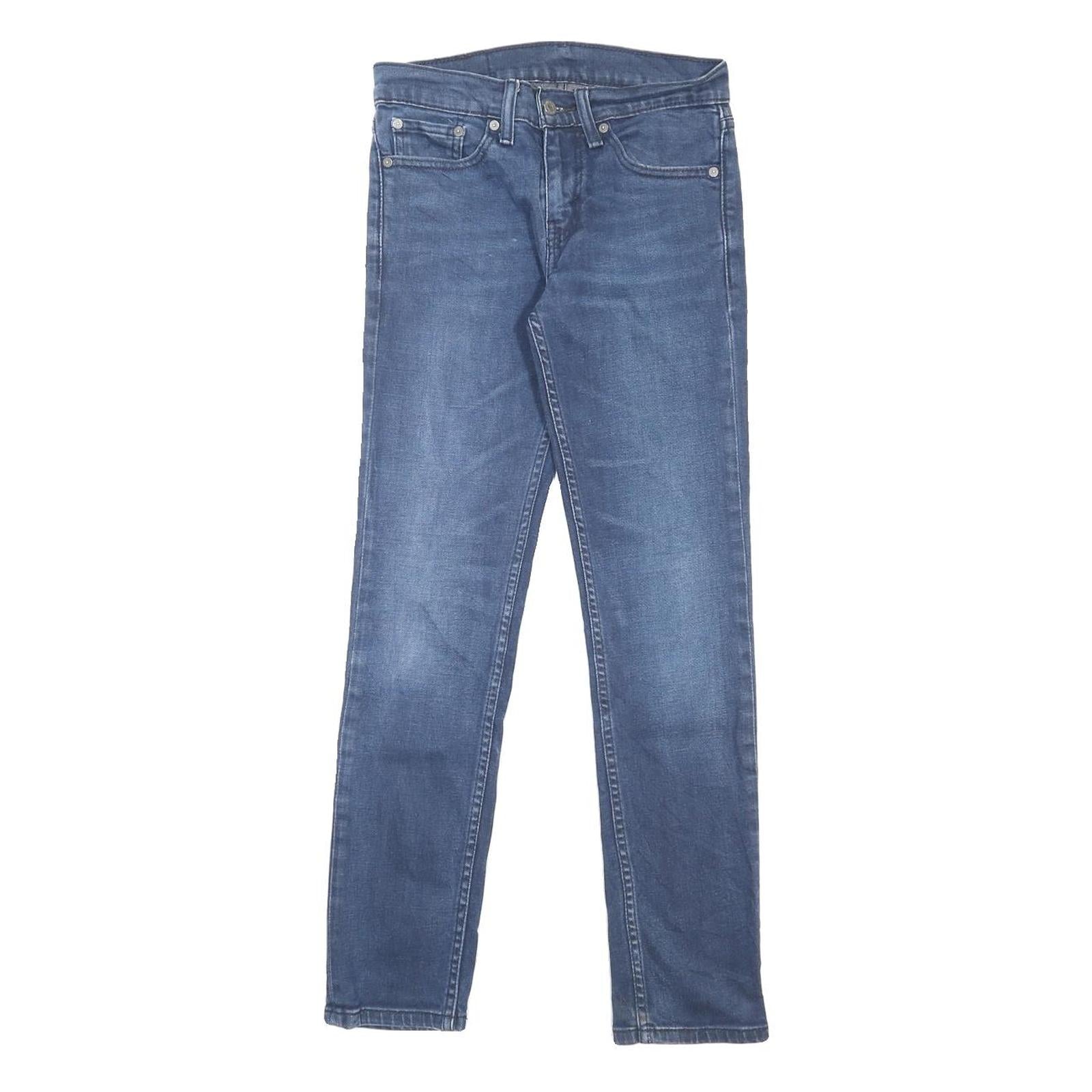 LEVI'S 511 Slim Mens Jeans Blue Slim Skinny Denim Medium W28 L32 Zip