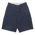 DICKIES Mens Shorts Blue Cargo Cotton Blend Loose Fit M W34 Workwear