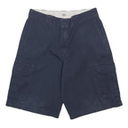 DICKIES Mens Shorts Blue Cargo Cotton Blend Loose Fit M W34 Workwear