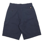 DICKIES Mens Shorts Blue Cargo Cotton Blend Loose Fit M W34 Workwear