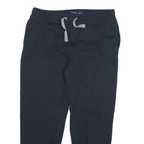 NAUTICA Mens Joggers Navy Blue L W32 L26 Cotton Blend Slim Tapered Sweatpants
