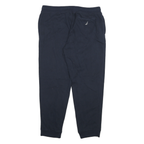 NAUTICA Mens Joggers Navy Blue L W32 L26 Cotton Blend Slim Tapered Sweatpants
