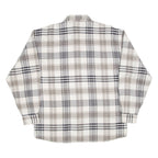 JEAN MASERICK Mens Shirt White Check Long Sleeve L