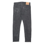 LEVI'S 502 Mens Jeans Black Slim Skinny Denim Medium W33 L29 Slim Fit Zip