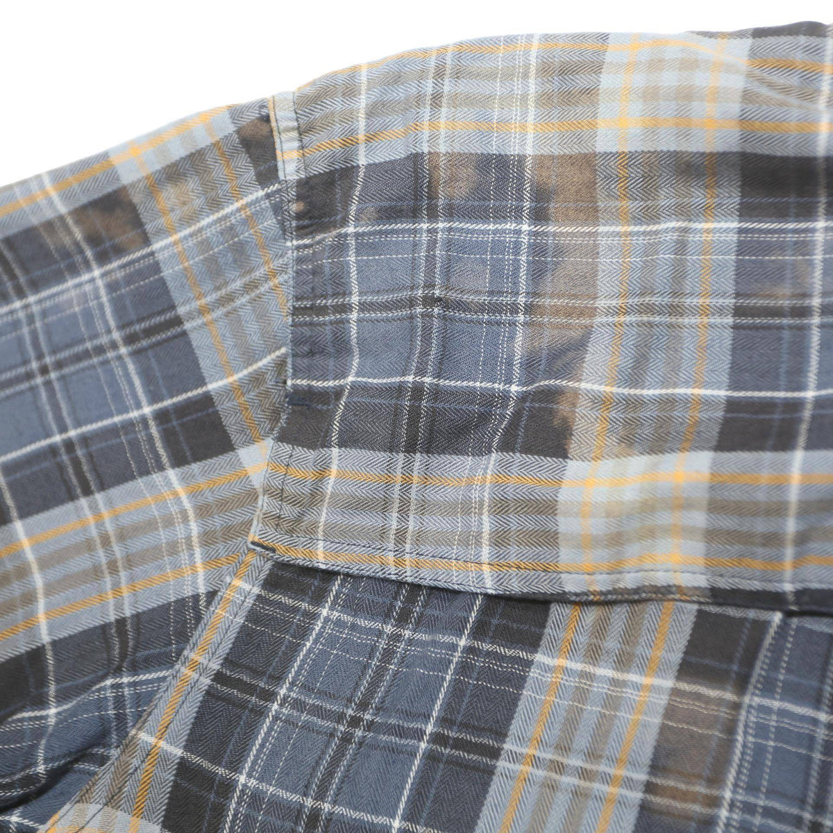 HARLEY DAVIDSON Mens Blue & Beige Plaid Cotton Blend Shirt 2XL Short Sleeve