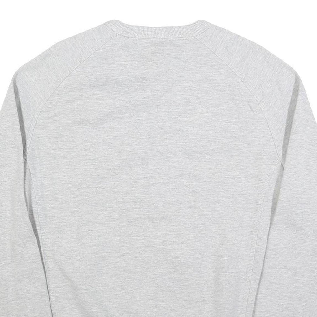 CHAMPION Mens Grey Crew Neck L Cotton Blend Logo Sweatshirt Pullover