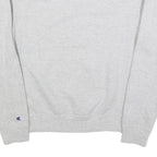 CHAMPION Mens Grey Crew Neck L Cotton Blend Logo Sweatshirt Pullover