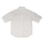 LEVI'S Womens White & Pink Stripe Casual Shirt L Cotton Blend Button Pocket