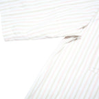 LEVI'S Womens White & Pink Stripe Casual Shirt L Cotton Blend Button Pocket