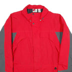 JOE'S OUTDOOR Mens Red & Grey Outdoor Jacket XL Nylon Plain Zip Long Sleeve