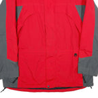 JOE'S OUTDOOR Mens Red & Grey Outdoor Jacket XL Nylon Plain Zip Long Sleeve