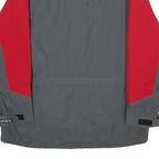 JOE'S OUTDOOR Mens Red & Grey Outdoor Jacket XL Nylon Plain Zip Long Sleeve