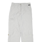 SCHOFFEL Womens Regular White Outdoor Zip Trousers W28 L30 Lightweight Comfort