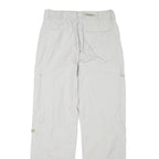 SCHOFFEL Womens Regular White Outdoor Zip Trousers W28 L30 Lightweight Comfort
