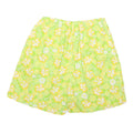 Mens Yellow Floral Pattern Cotton Blend Casual Shorts XXS W24 Summer
