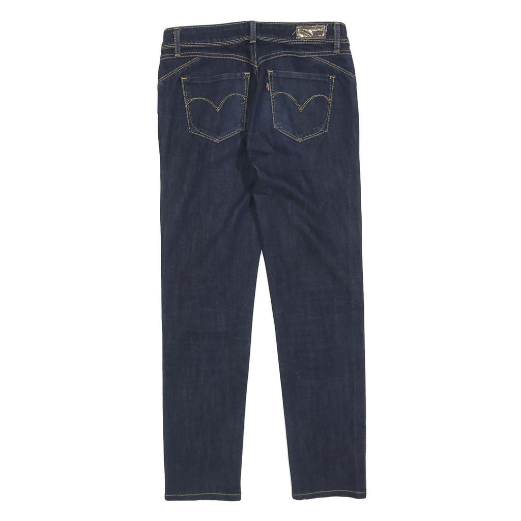 LEVI'S Womens Jeans Blue Slim Skinny Denim Raw W26 L26 Zip Cotton Blend