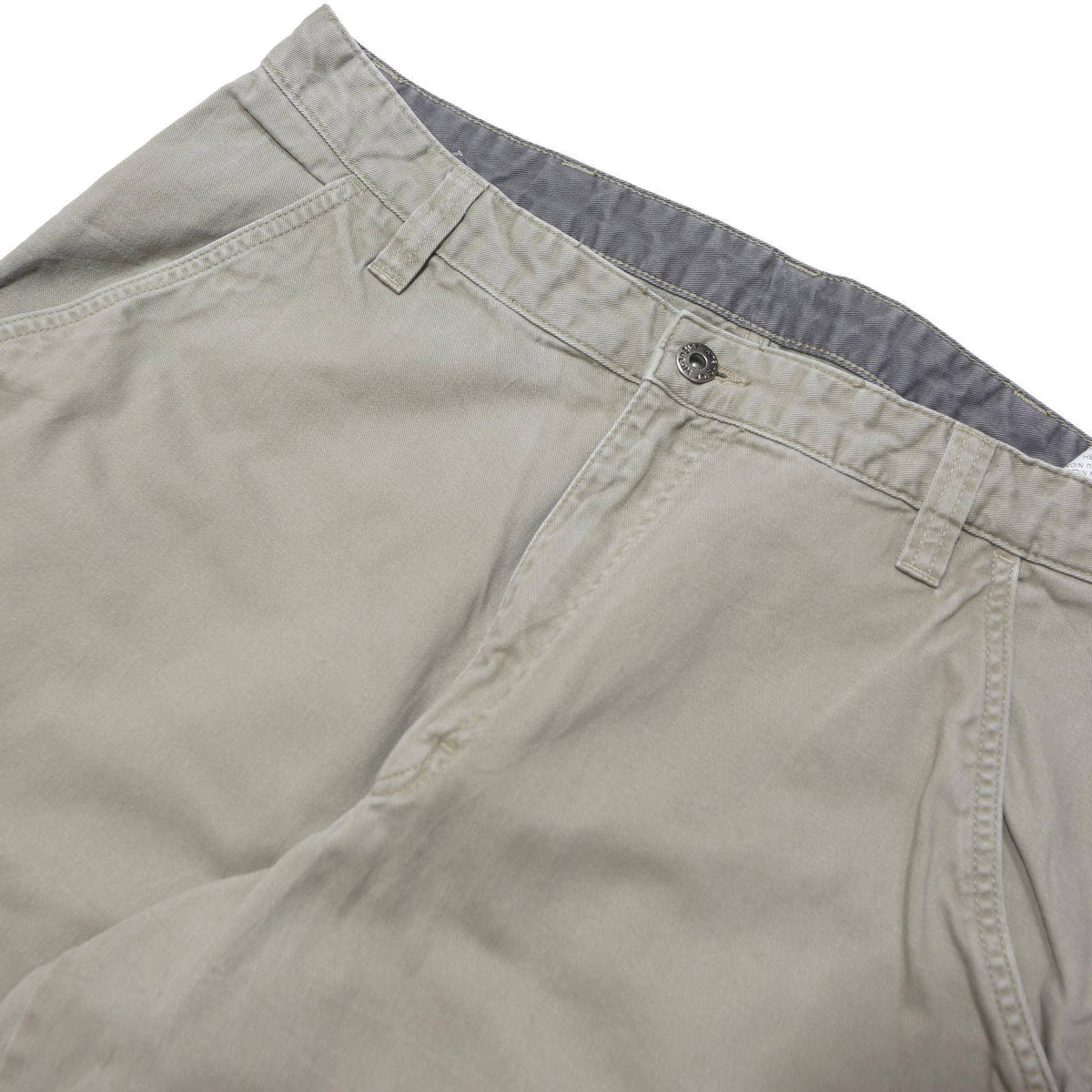 WRANGLER Mens Cotton Blend Relaxed Beige Cargo Trousers W34 L30 Zip Pockets