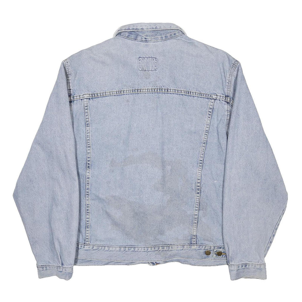 LEE Mens Blue Denim Jacket XL Cotton Button Classic Casual Vintage Style