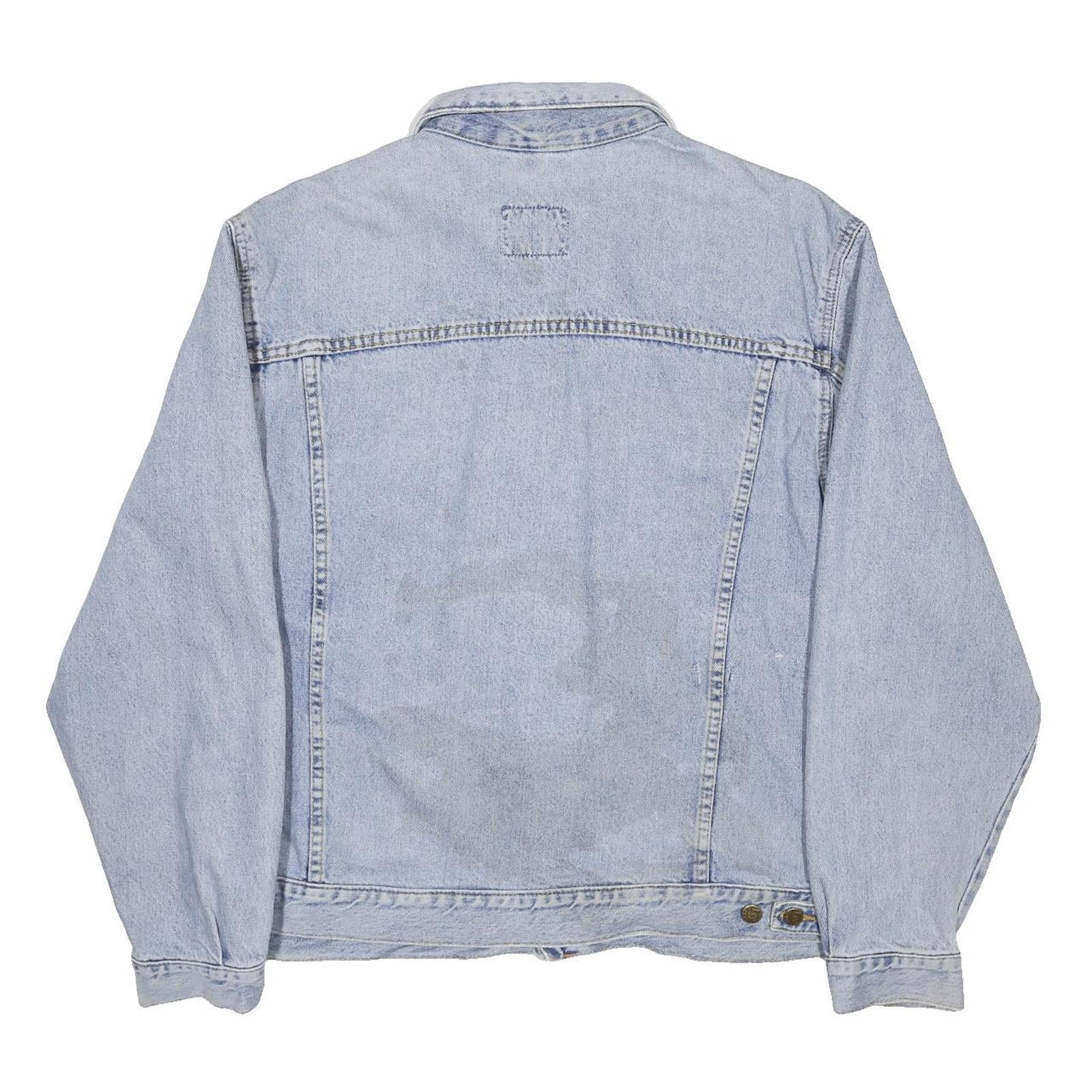 LEE Mens Blue Denim Jacket XL Cotton Button Classic Casual Vintage Style