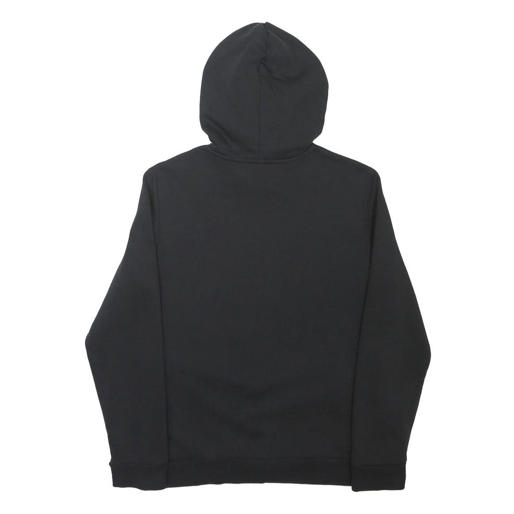 ADIDAS Boys Black Hoodie 12-13Y Cotton Blend Sportswear Sweatshirt