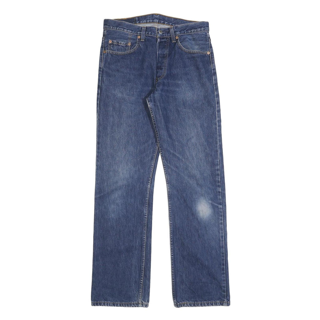 LEVI'S 502 Mens Jeans Blue Regular Straight Denim Medium W33 L34 Classic Cotton