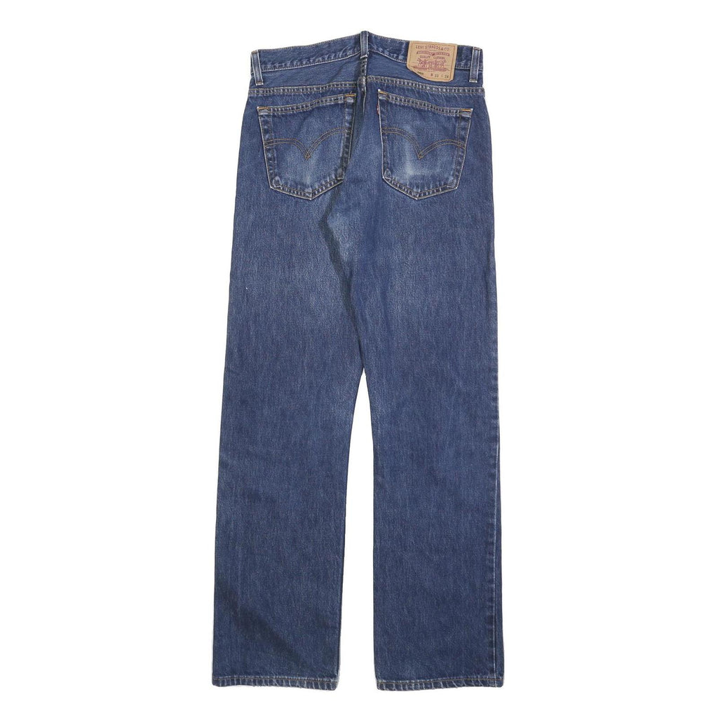 LEVI'S 502 Mens Jeans Blue Regular Straight Denim Medium W33 L34 Classic Cotton