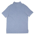 TOMMY HILFIGER Mens Blue Short Sleeve Plain Polo Shirt XL Cotton Blend