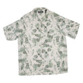 BRANDINI Tall Mens Hawaiian Shirt Green Floral XL