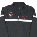 NIKE Mens Black & White Baseball Team Jacket XL Polyester Blend Zip Sportswear