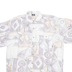 MODE MONSTER Mens Shirt Grey Crazy Pattern L