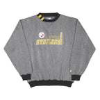LOGO ATHLETIC Mens Grey Pittsburgh Steelers Crew Neck XL Sweatshirt Cotton Blend