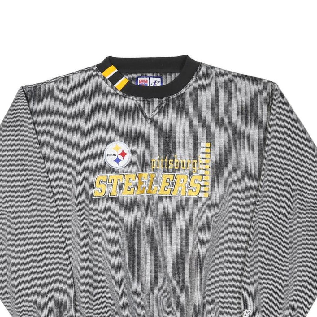 LOGO ATHLETIC Mens Grey Pittsburgh Steelers Crew Neck XL Sweatshirt Cotton Blend