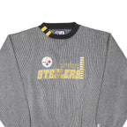 LOGO ATHLETIC Mens Grey Pittsburgh Steelers Crew Neck XL Sweatshirt Cotton Blend