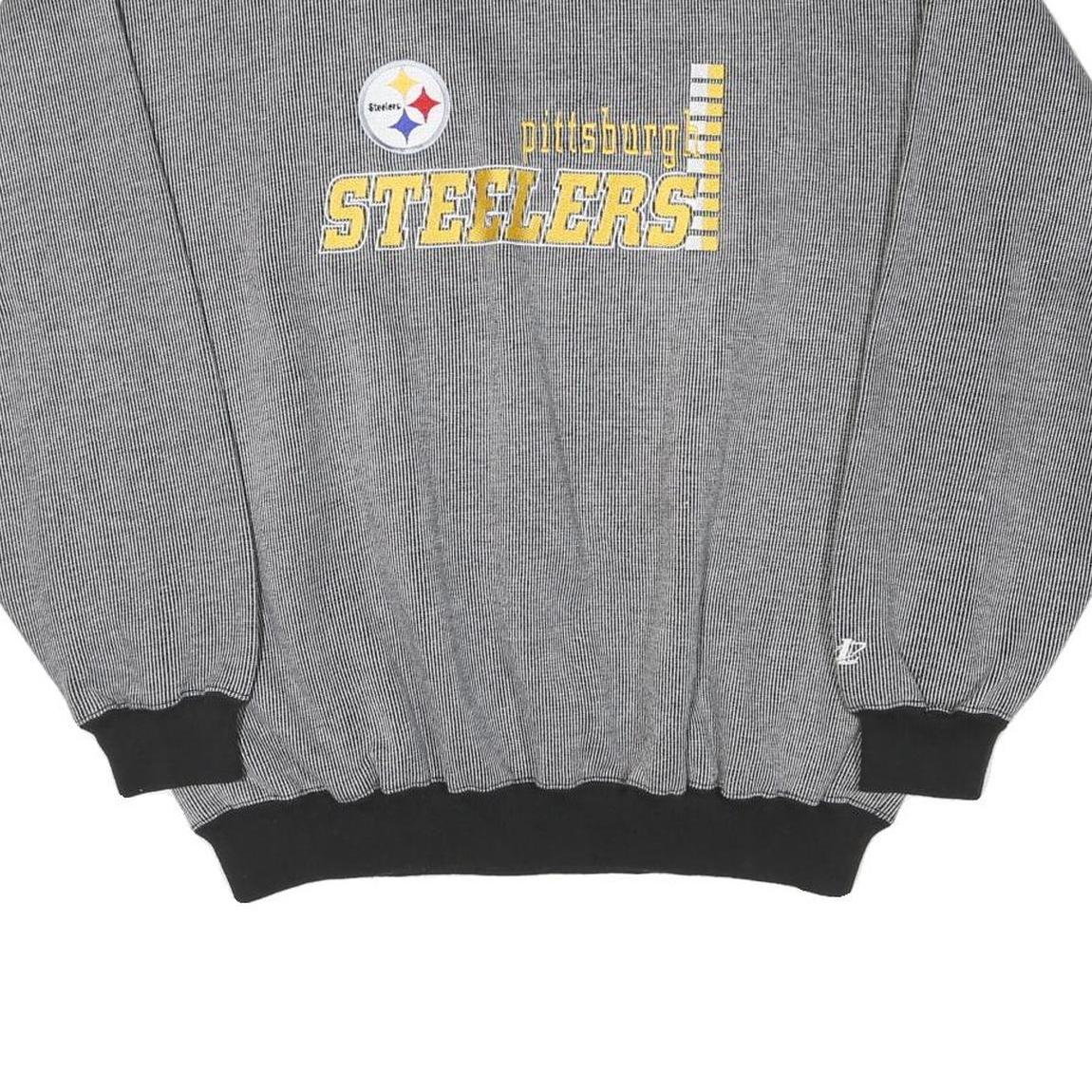LOGO ATHLETIC Mens Grey Pittsburgh Steelers Crew Neck XL Sweatshirt Cotton Blend