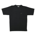 Mens Black Graphic T-Shirt L Short Sleeve Crew Neck Casual Cotton Blend