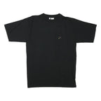 Mens Black Graphic T-Shirt L Short Sleeve Crew Neck Casual Cotton Blend