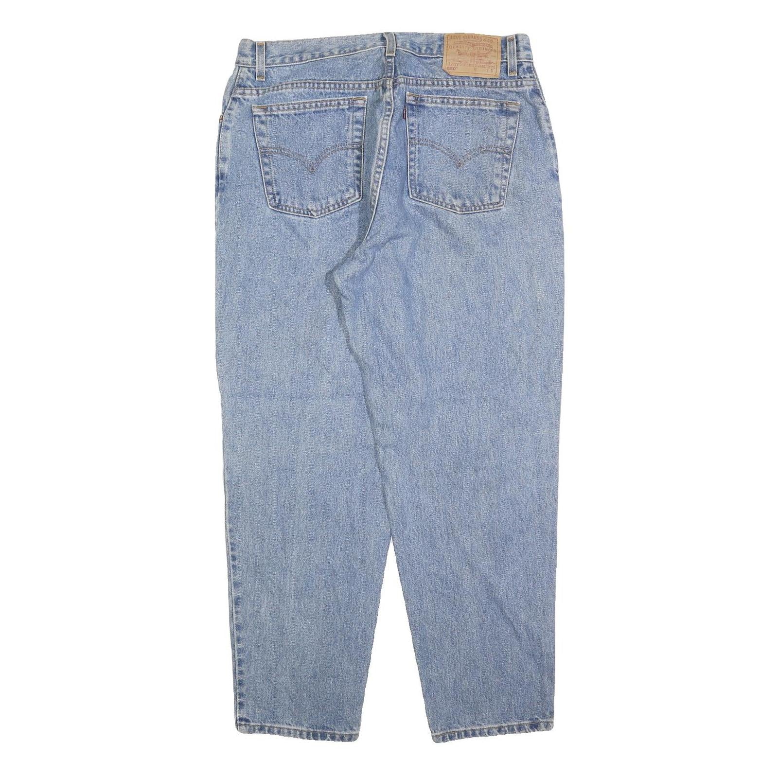 LEVI'S 550 Straight Womens Jeans Blue Relaxed Straight Denim Medium W33 L28