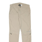 TREVOLUTION Mens Polyester Blend Beige Regular Zip Regular Fit Straight Leg