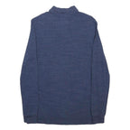 POLO RALPH LAUREN Mens Blue Long Sleeve Plain S Cotton Blend Polo Shirt