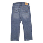 LEVI'S 514 Classic Mens Jeans Blue Regular Straight Denim Medium W36 L32 Zip