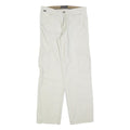 BIAGGINI Mens Regular Fit Cream & Beige Cargo Trousers W32 L32 Cotton Blend Zip