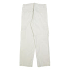 BIAGGINI Mens Regular Fit Cream & Beige Cargo Trousers W32 L32 Cotton Blend Zip