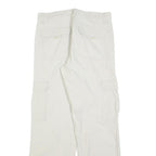 BIAGGINI Mens Regular Fit Cream & Beige Cargo Trousers W32 L32 Cotton Blend Zip
