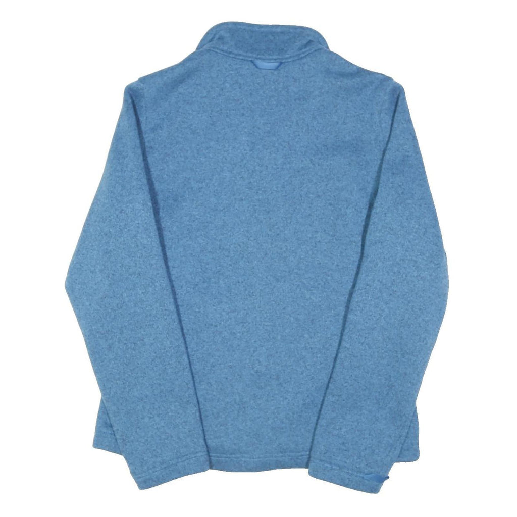 JACK WOLFSKIN Womens Blue Jacket UK 10 Polyester Blend Zip Outdoor Casual Fleece