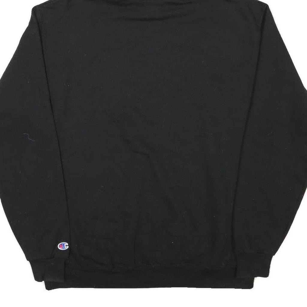 CHAMPION Mens Black Bodega Bay California Pullover Hoodie L Cotton Blend Casual