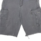 CARHARTT Mens Grey Cargo Shorts M W32 Relaxed Fit Cotton Blend