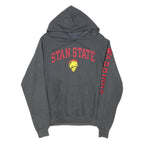 CHAMPION Mens Grey Stan State Pullover Hoodie S Cotton Blend Casual