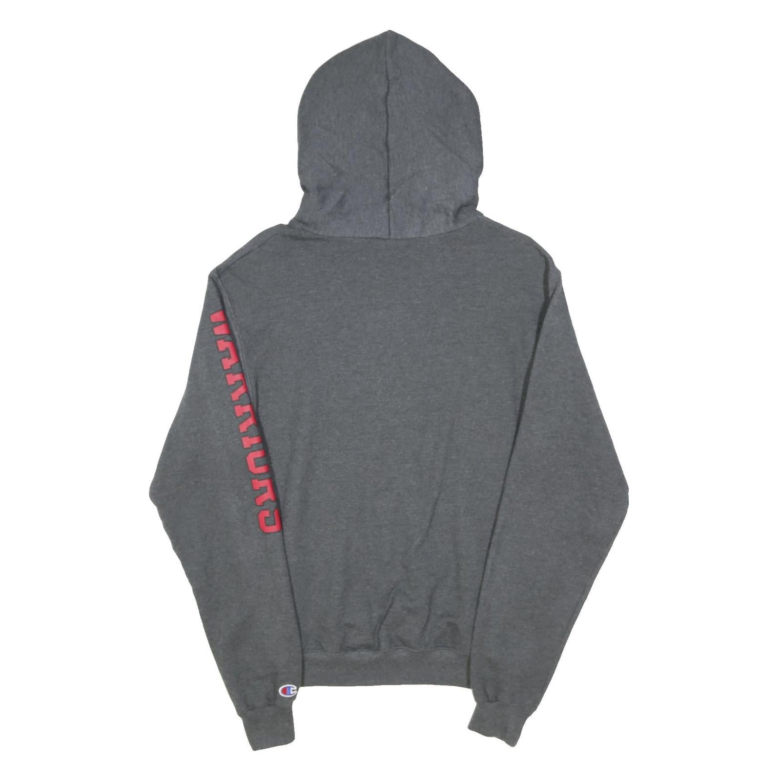 CHAMPION Mens Grey Stan State Pullover Hoodie S Cotton Blend Casual